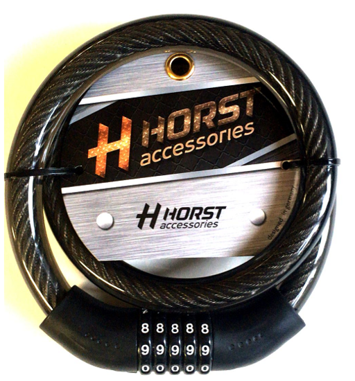 Велозамок Horst 20х1000мм кодовый 