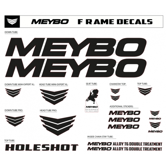 Наклейки на раму Meybo Universal