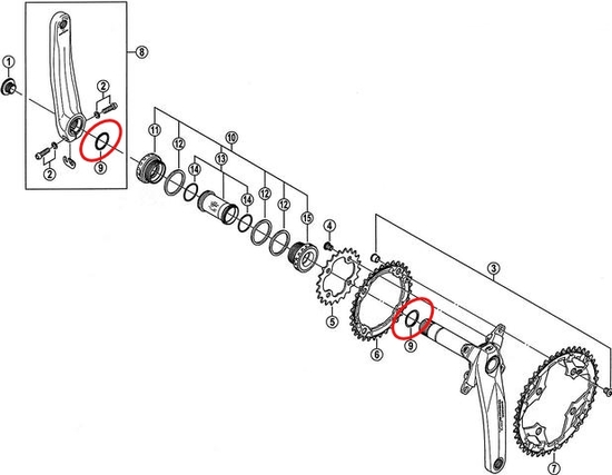 Кольцо Shimano O-Ring for Crank universal