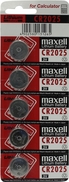 Батарейка Maxell CR2025, 5 шт.
