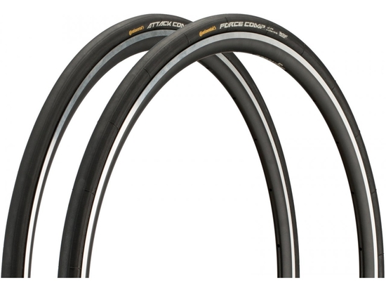 Трубка 700c Continental Attack + Force Comp Tubular (пара)