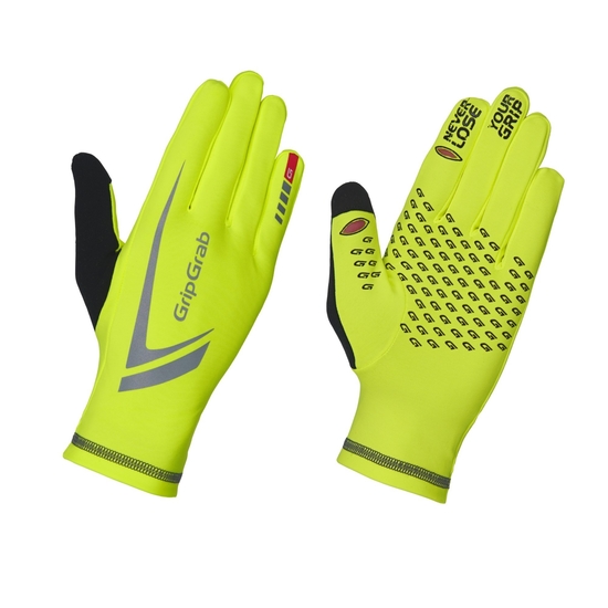 Перчатки зимние GripGrab Running Expert Hi-Vis