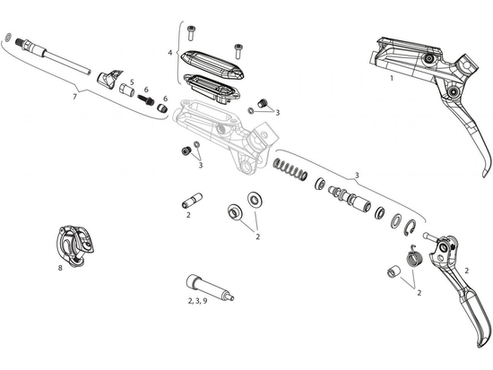 Service Kit SRAM - lever internals 2nd gen Level TL/TLM/Ultimate