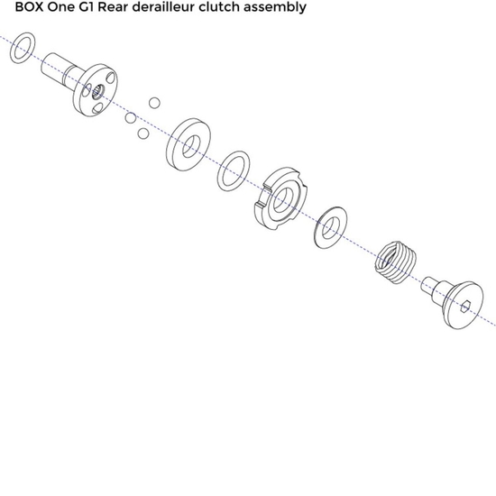 З/ч для лапки заднего переключателя Box One. 11 Speed Rear Derailleur Clutch Assembly