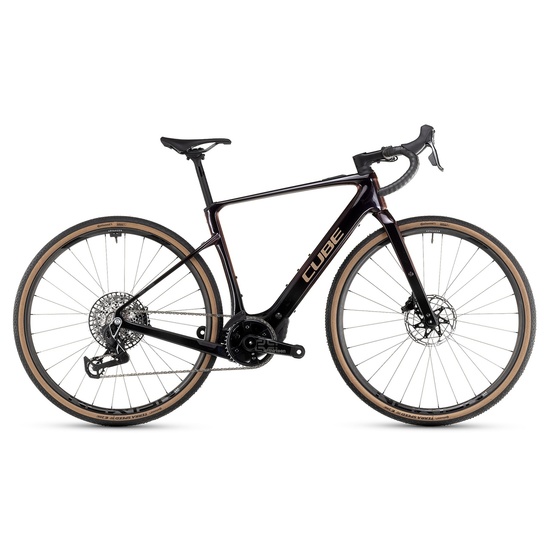 Элетровелосипед гревел CUBE NUROAD HYBRID C:62 SLT 400X Carbon 2025