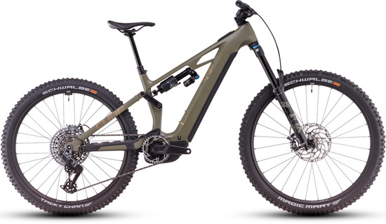 Электровелосипед Cube Stereo Hybrid ONE77 HPC TM 800 dustyolive´n´gold