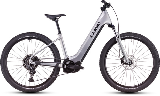 Электровелосипед Cube Reaction Hybrid ONE 800 Easy Entry silver´n´black
