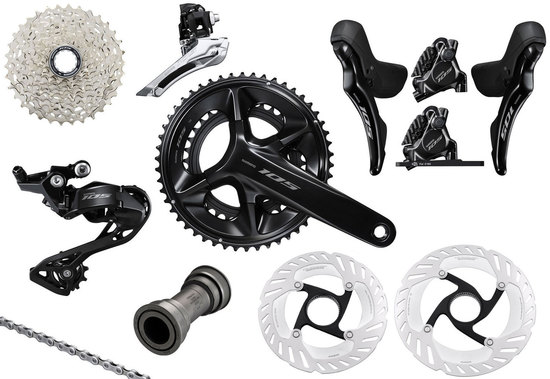 Группсет Shimano 105 R7100 2x12-speed Group