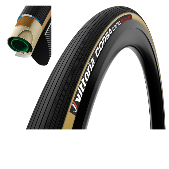 Велопокрышка 700c Vittoria Corsa Control Tubolar Graphene 2.0