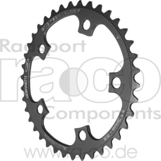 Передняя звезда GEBHARDT CNC CV chain ring - Veloce/Centaur U.T., black, 110 mm